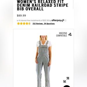 Carhartt striped overalls
